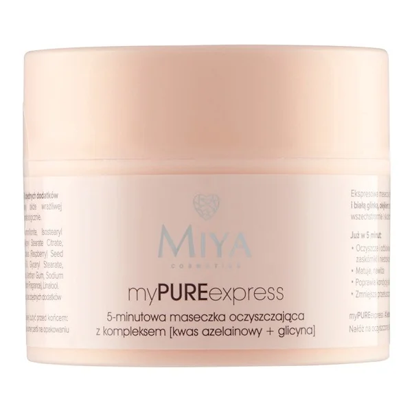 Maseczka oczyszczająca z kwasem azelainowym 5% 50g [Miya Cosmetics] - Miya Cosmetics