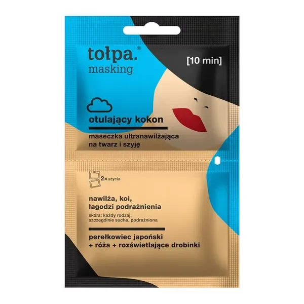 Maseczka ultranawilżająca na twarz i szyję 2 x 5 ml [Tołpa] - Tołpa