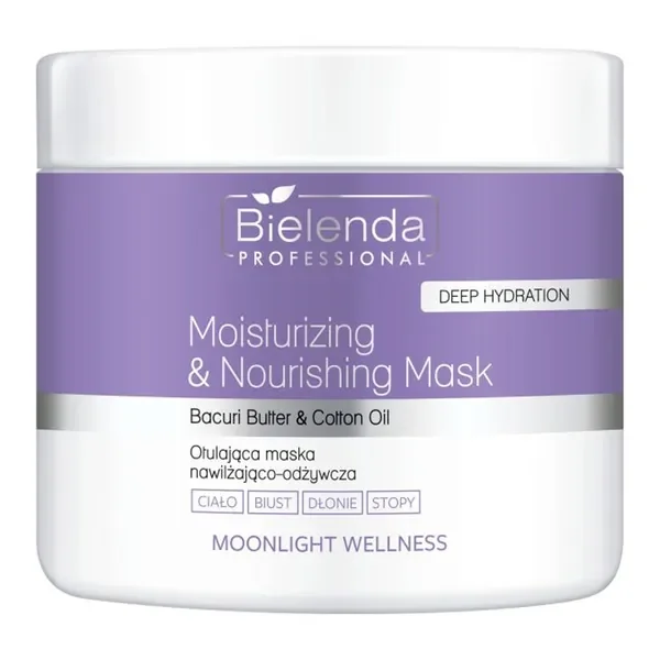 Maska do ciała nawilżająco-odżywcza Moonlight Wellness 600g [Bielenda Professional] - Bielenda Professional