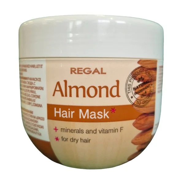 Maska migdałowa do włosów suchych z kompleksem minerałów i witaminą F 250ml [Regal] - Regal