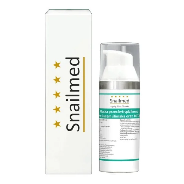 Maska przeciwtrądzikowa ze śluzem ślimaka i totarolem 50ml [Snailmed] - Snailmed