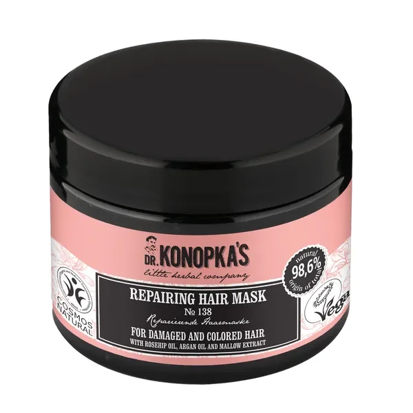 Maska regenerująca do włosów zniszczonych i farbowanych 300ml [Dr. Konopka's] - Dr. Konopka's