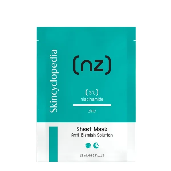 Maska w płachcie przeciw przebarwieniom z niacynamidem i cynkiem 20 ml [Skincyclopedia] - Skincyclopedia