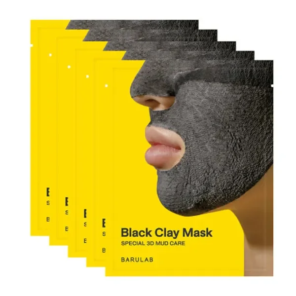 Maska z czarną glinką 18g x 5szt [Barulab] - Barulab