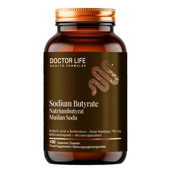 Maślan Sodu 1000 mg 100 kapsułek [DoctorLife] - DoctorLife