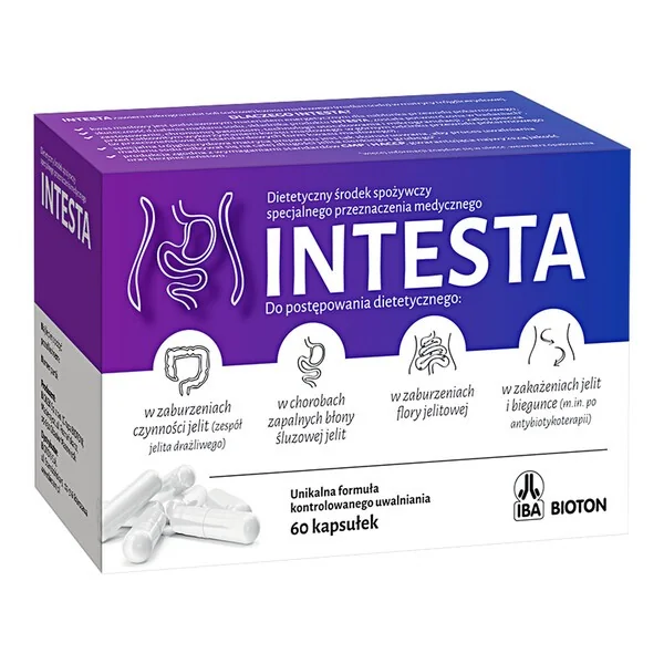 Maślan sodu 150 mg 60 kapsułek [Intesta] - Intesta
