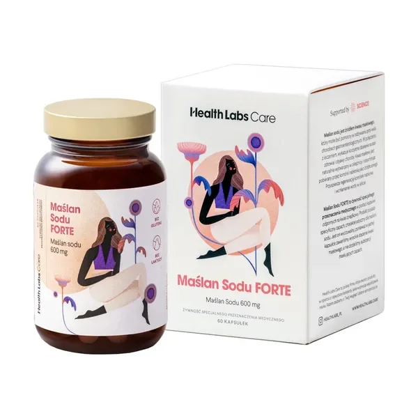 Maślan Sodu 600mg 60 kapsułek [Health Labs Care] - Health Labs Care