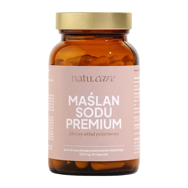 Maślan Sodu Premium 1200 mg 90 kapsułek [Natu.Care] - Natu.Care