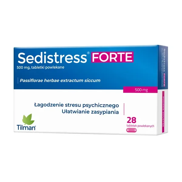 Męczennica 500 mg 28 tabletek [Sedistress Forte] - Sedistress Forte