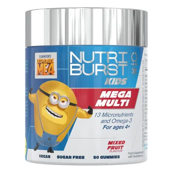 Mega Multi kompleks witamin i minerałów 60 żelków [Nutriburst] - Nutriburst
