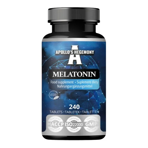 Melatonina 1 mg 240 tabletek [Apollo's Hegemony] - Apollo's Hegemony