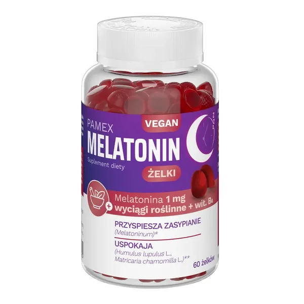 Melatonina 1 mg 60 żelek [Pamex] - Pamex
