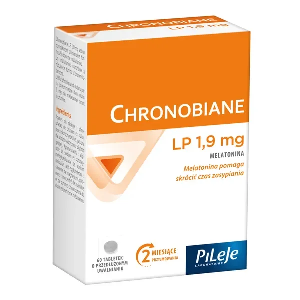 Melatonina 1,9 mg 60 tabletek [PiLeJe] - PiLeJe