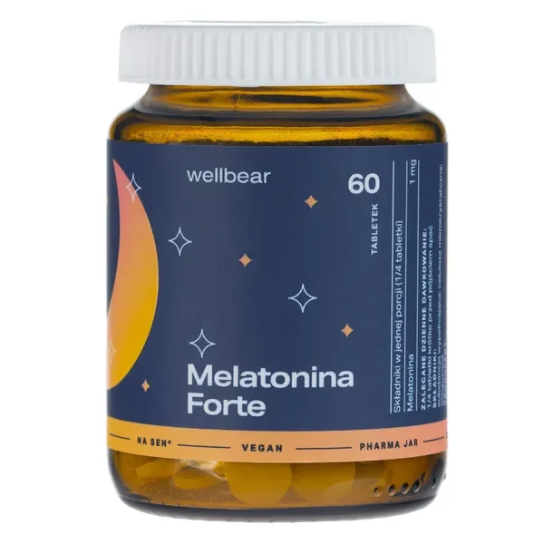 Melatonina 4mg 60 tabletek [Wellbear] - Wellbear