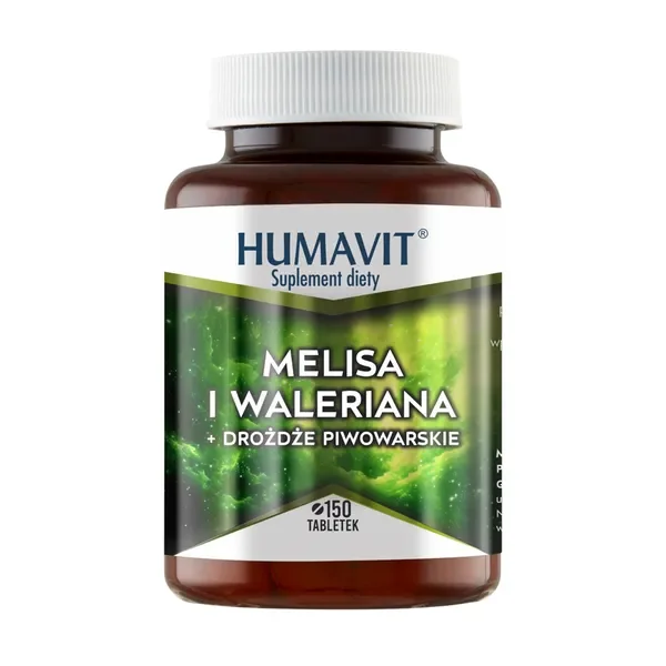 Melisa i Waleriana + Drożdże Piwowarskie 150 tabletek [Humavit] - Humavit