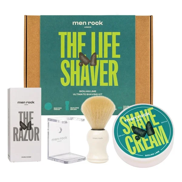 Men Rock Classic Shaving Gift Set Sicilian Lime zestaw upominkowy do golenia 1 szt. - Men Rock