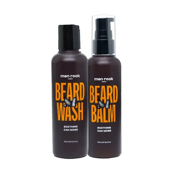 Men Rock Duo Soothing Oak Moss Beard Kit zestaw do pielęgnacji brody 1 szt - Men Rock