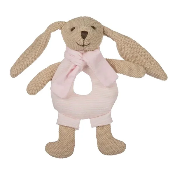 Miękka grzechotka KRÓLICZEK różowa 1 szt. [Canpol Babies] - Canpol Babies