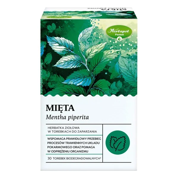Mięta herbatka ziołowa 30 torebek [Herbapol Poznań] - Herbapol Poznań