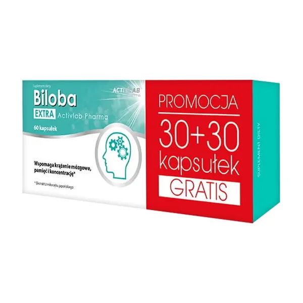 Miłorząb japoński 100mg + Lecytyna + Witaminy B + Magnez 60 kapsułek [ActivLab Pharma] - ActivLab Pharma