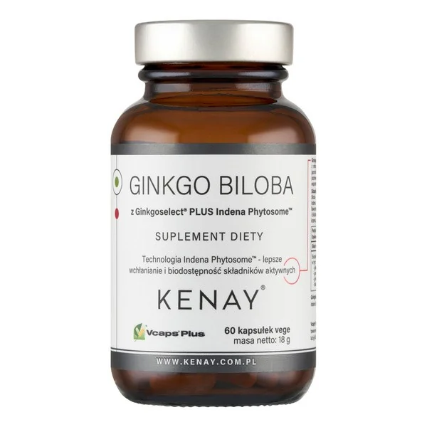 Miłorząb japoński 80 mg 60 kapsułek [Kenay] - Kenay