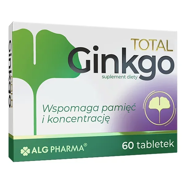 Miłorząb japoński 80 mg 60 tabletek [Alg Pharma] - Alg Pharma