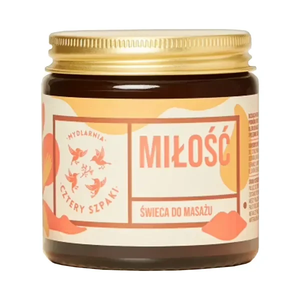 Miłość świeca do masażu 120 ml [Cztery Szpaki] - Cztery Szpaki
