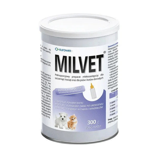Milvet preparat mlekozastępczy 300g [Eurowet] - Eurowet