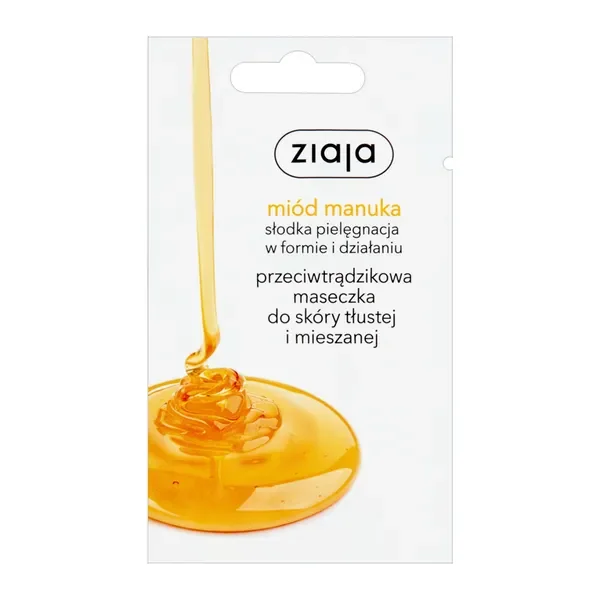 Miód Manuka przeciwtrądzikowa maseczka do twarzy 7ml [Ziaja] - Ziaja