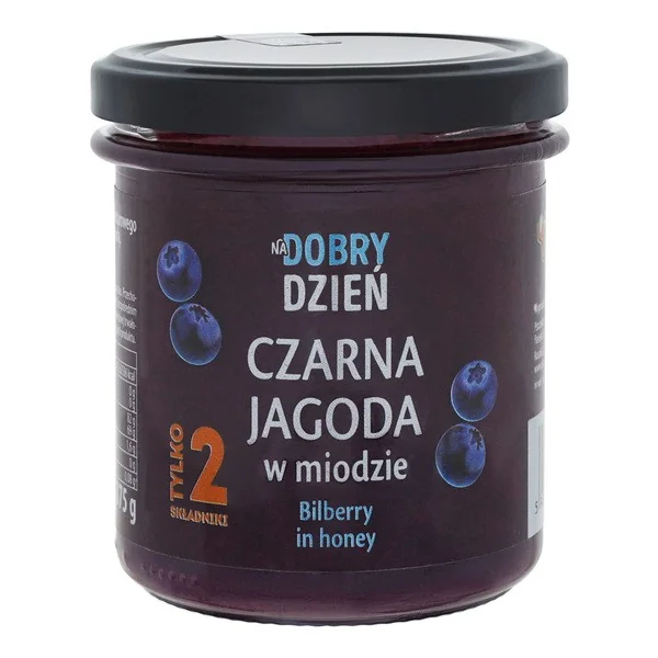 Miód z czarnymi jagodami 375g [Pszczelarz Kozacki] - Pszczelarz Kozacki