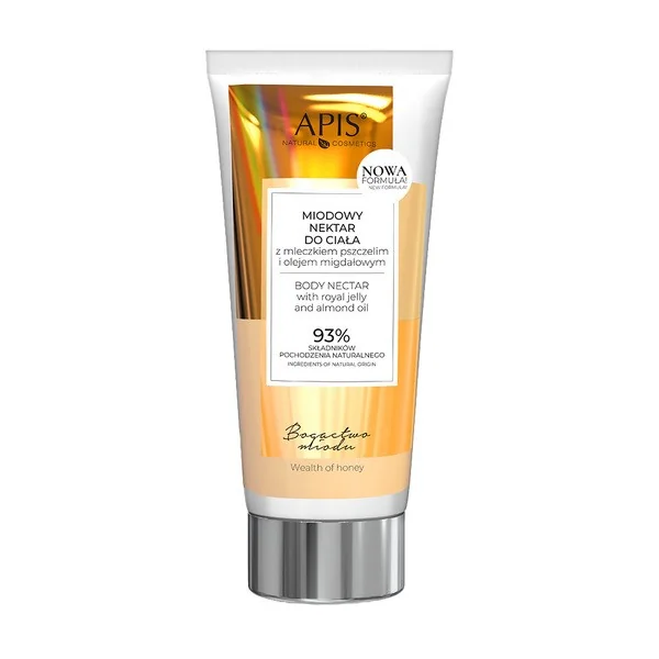 Miodowy nektar do ciała z mleczkiem pszczelim i olejem migdałowym 200ml [Apis] - Apis