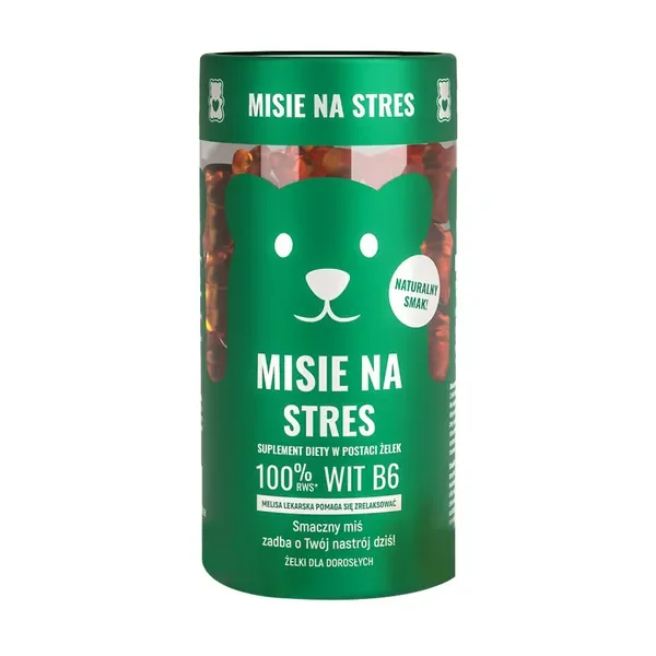 Misie na stres żelki brzoskwiniowe 300g [Misie na] - Misie na