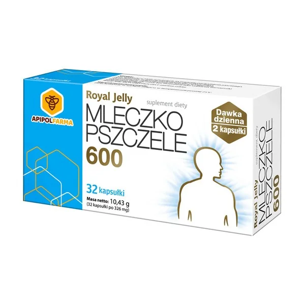 Mleczko pszczele Royal Jelly 600 mg 32 kapsułki [Mleczko pszczele] - Mleczko pszczele