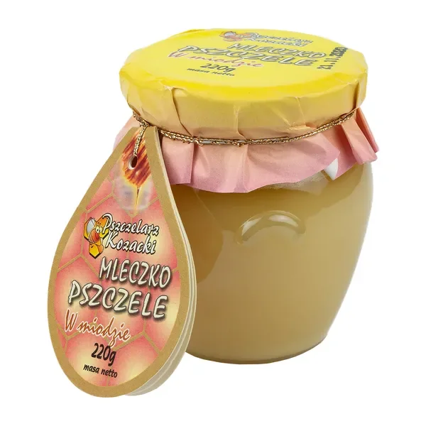 Mleczko pszczele w miodzie 220g [Pszczelarz Kozacki] - Pszczelarz Kozacki