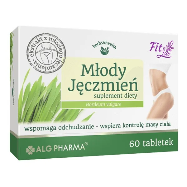 Młody jęczmień 350 mg 60 tabletek [Alg Pharma] - Alg Pharma