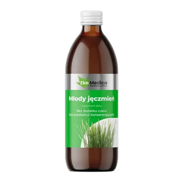 Młody jęczmień z witaminą C 500ml [EkaMedica] - EkaMedica
