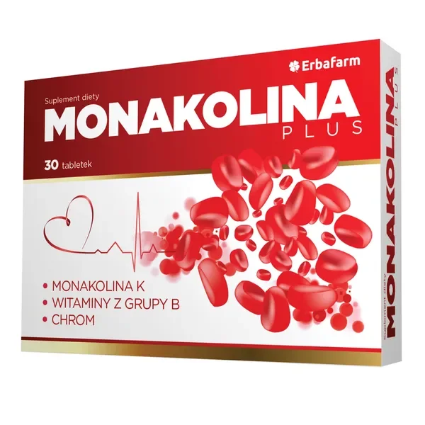 Monakolina K 10mg 30 tabletek [Erbafarm] - Erbafarm