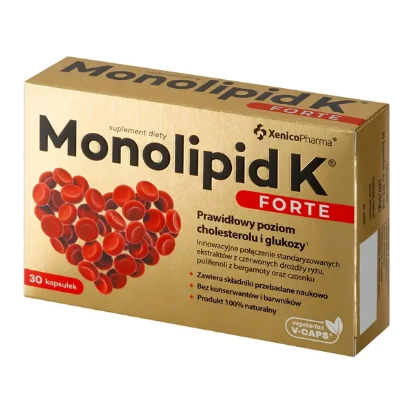 Monakolina K 2,99 mg + Polifenole bergamoty 160 mg 30 kapsułek [XenicoPharma] - XenicoPharma