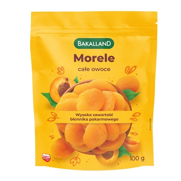 Morele suszone całe owoce 100g [Bakalland] - Bakalland