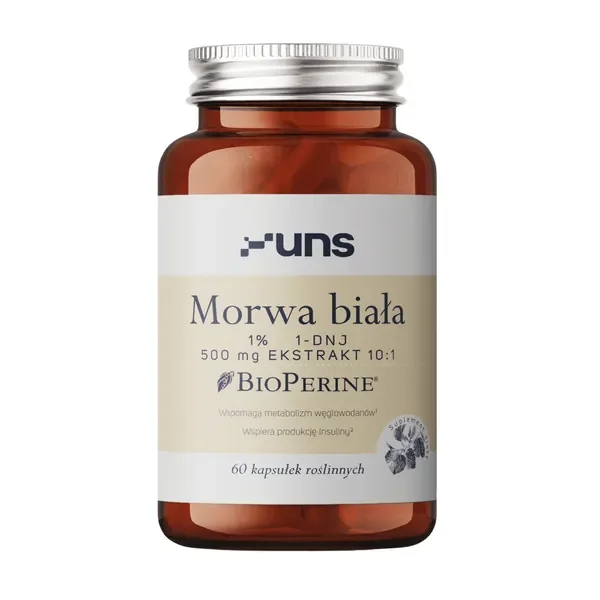 Morwa Biała 500mg 60 kapsułek [Uns] - Uns