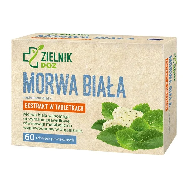 Morwa biała 600 mg 60 tabletek [ZIELNIK DOZ] - ZIELNIK DOZ