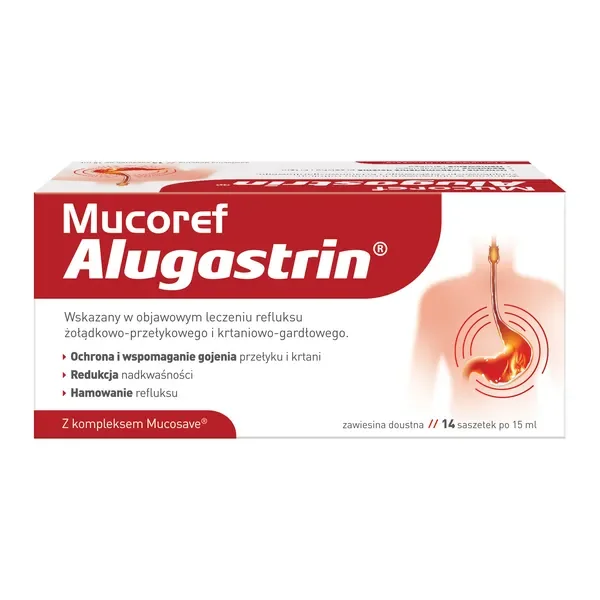 Mucoref Alugastrin proszek 14 saszetek [Mucoref Alugastrin] - Mucoref Alugastrin