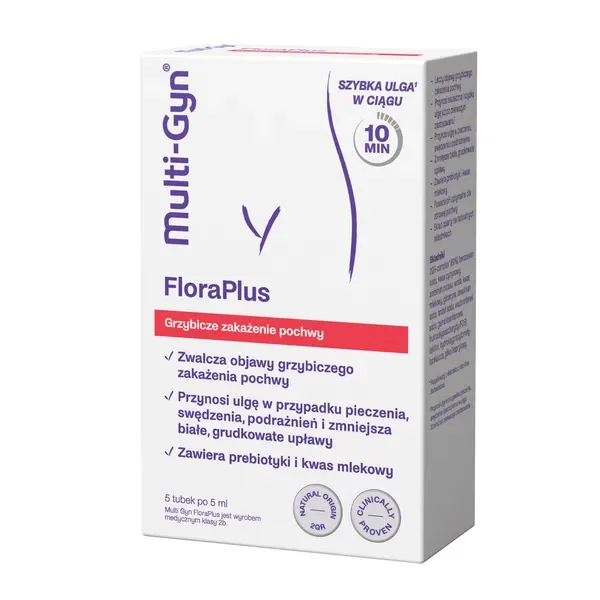 Multi-Gyn FloraPlus żel dopochwowy 5 tubek [Multi Gyn] - Multi Gyn