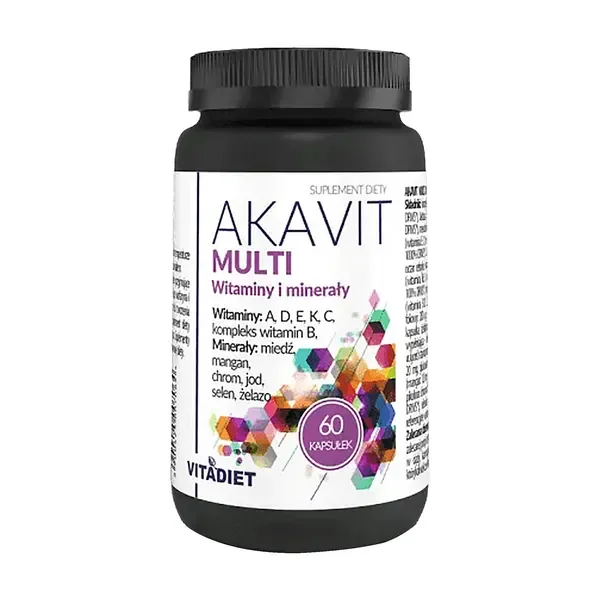 Multi witaminy i minerały 60 kapsułek [Akavit] - Akavit