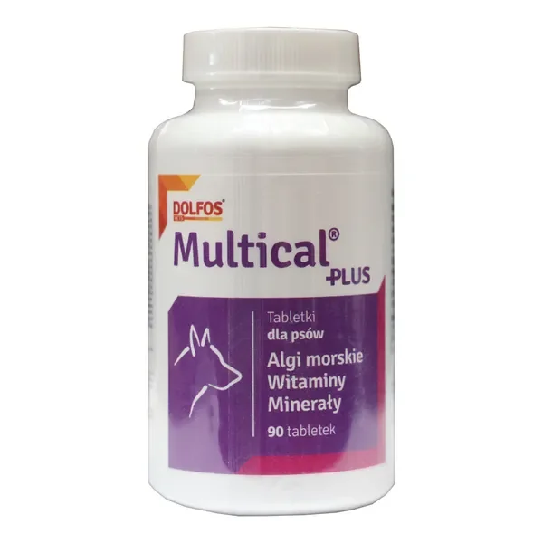 Multical Plus witaminy i minerały dla psów 90 tabletek [Dolfos] - Dolfos
