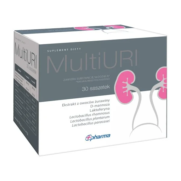MultiURI Probiotyk z żurawiną i D-mannozą 4g x 30 saszetek [MuliURI] - MuliURI