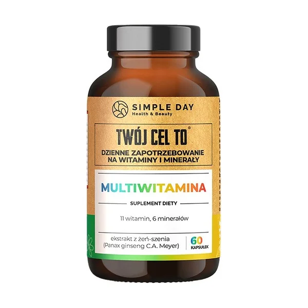 Multiwitamina kompleks witamin i minerałów 60 kapsułek [Twój Cel To] - Twój Cel To