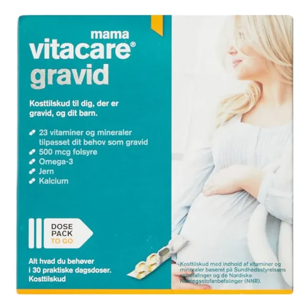 Multiwitaminy dla ciężarnych + Omega-3 30 dawek [Vitacare] - Vitacare