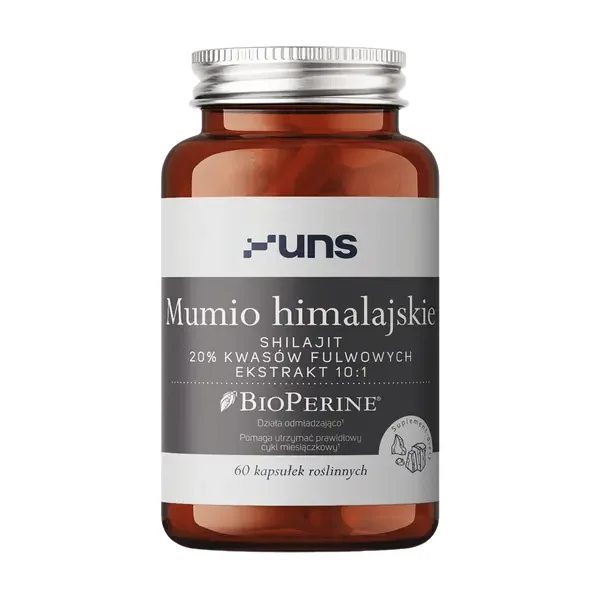 Mumio himalajskie 400 mg + Bioperine 60 kapsułek [Uns] - Uns