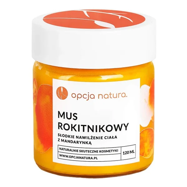 Mus rokitnikowy słodkie nawilżenie ciała z mandarynką 120ml [Opcja Natura] - Opcja Natura